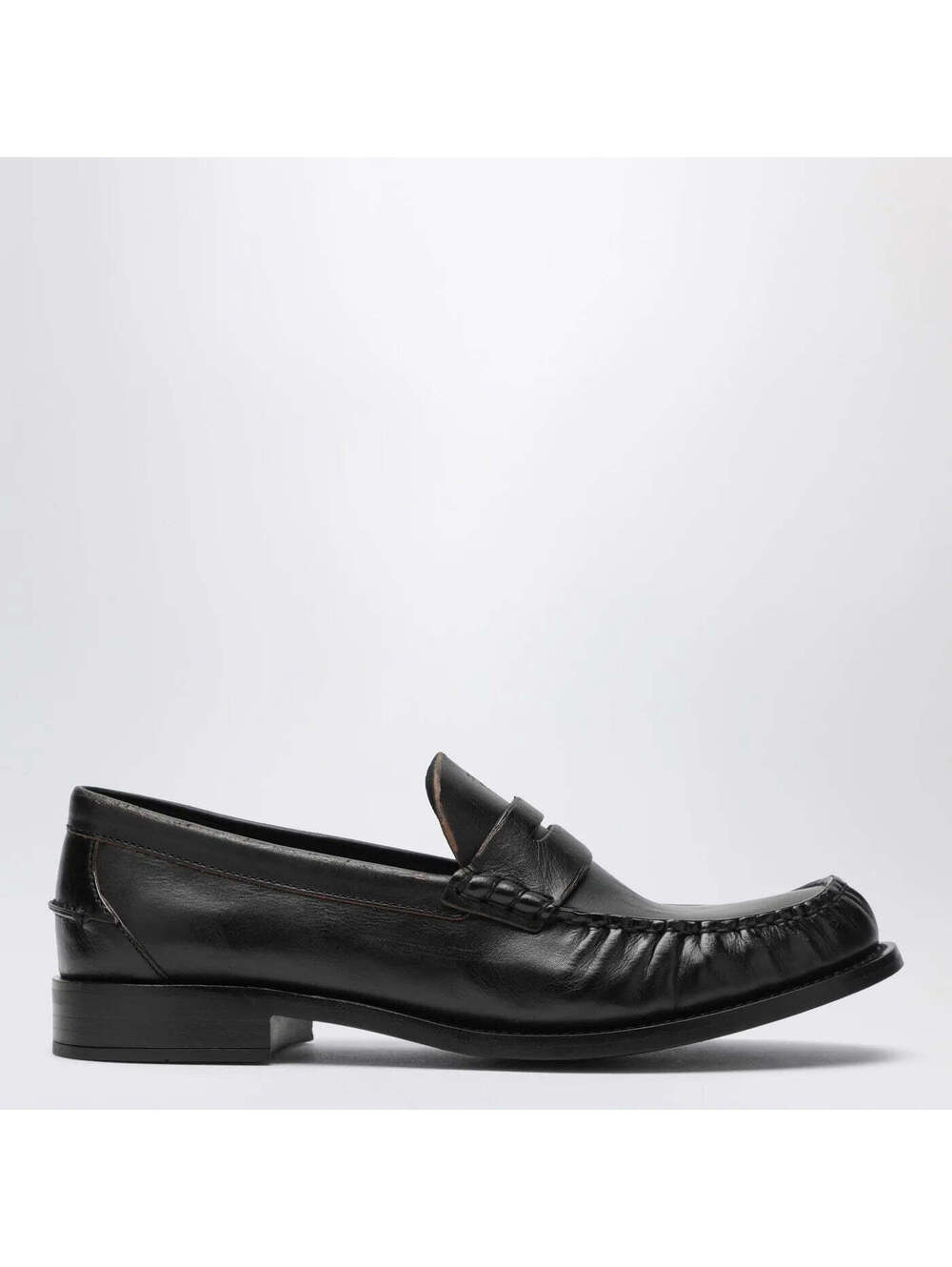 Prada Brushed Leather Loafers (120)(PLEASE REQUEST YOUR SIZE BEFORE PURCHASING)
